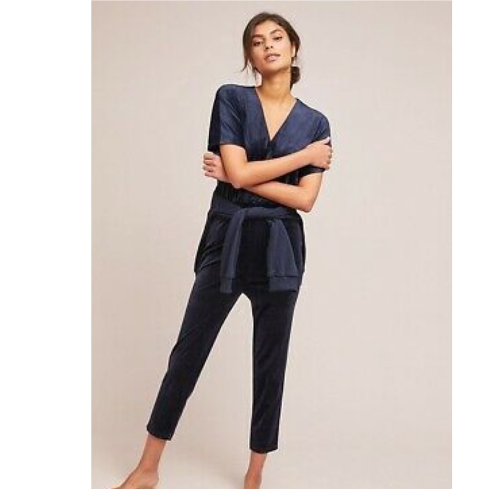 Anthropologie Saturday Sunday Navy Blue Jumpsuit